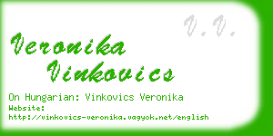 veronika vinkovics business card